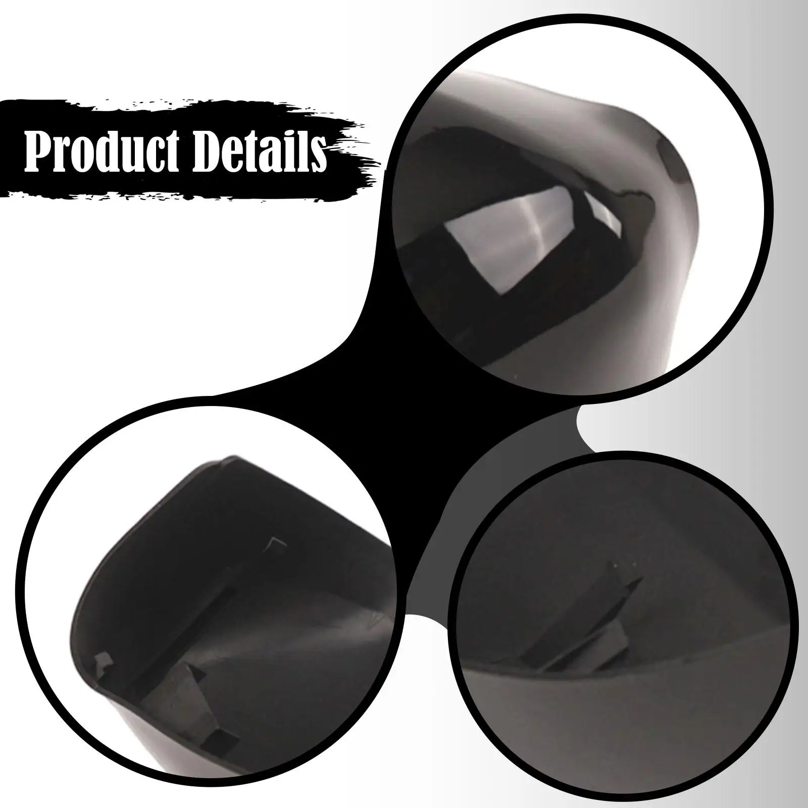 バックミラーカバーキャップ 735452185 735452186 フィアット500 2007-2023用