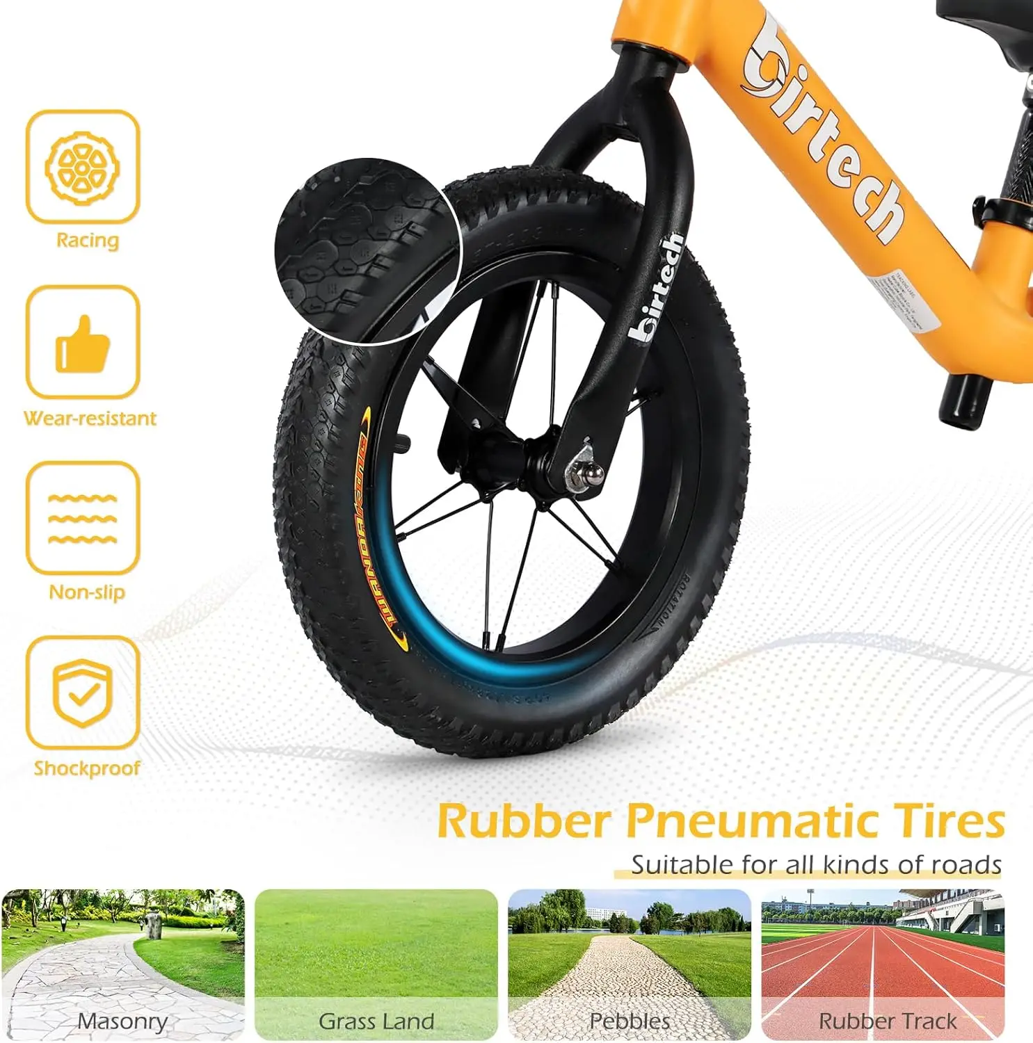 Vélo d'équilibre léger avec cadre en nylon pour tout-petit, vélo d'entraînement sans pédale pour enfants, garçons et filles de 2, 3, 4, 5 ans, 12 po