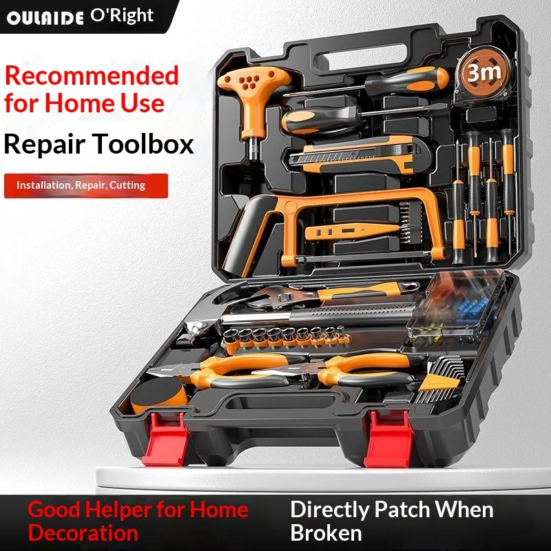 Multi-Functional Repair Tool Kit Set - Complete Automotive Toolbox for Home Use - Versatile Repair Tool Kit for Household