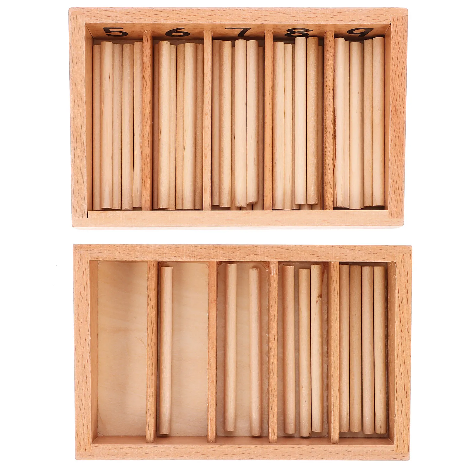 

1Set Spindle Rod Box Sturdy Educational Playings for Kids Children Random Color Exercise Brain Memory Development