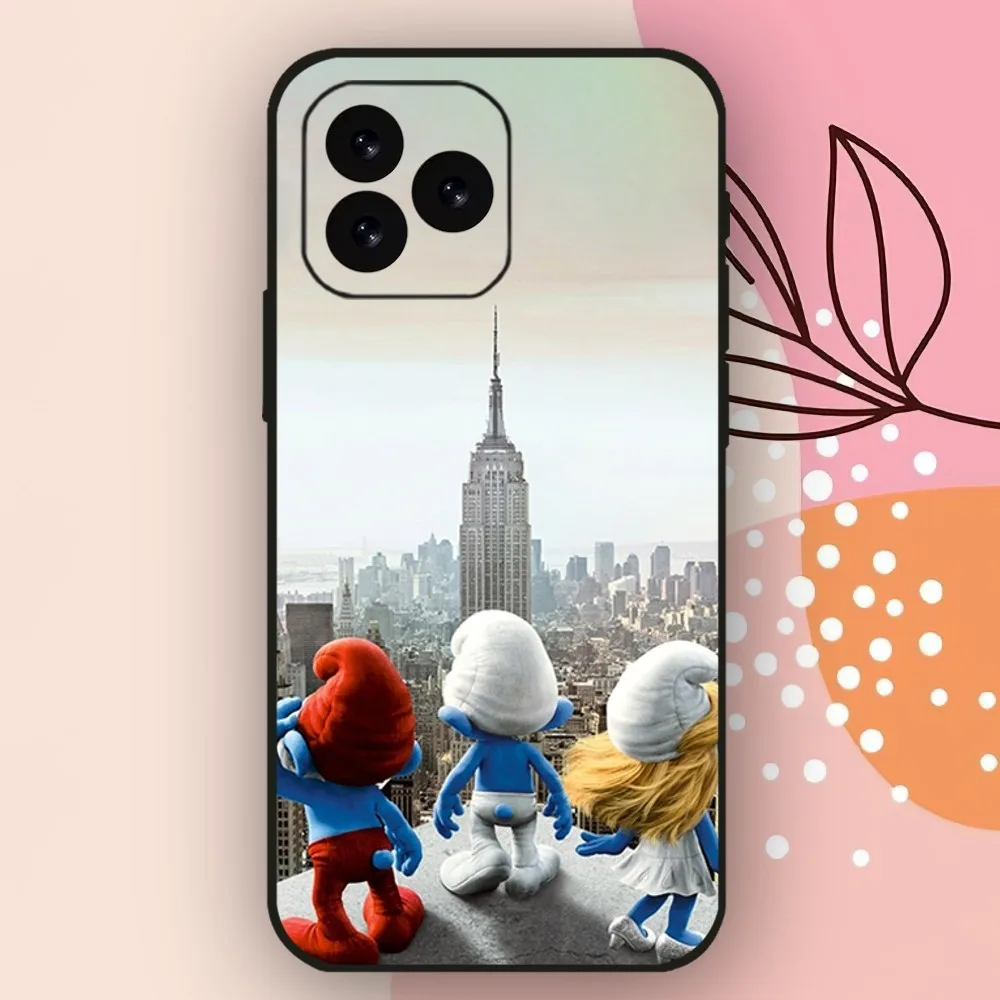 Casing ponsel kartun The s-smurfs, casing ponsel untuk iPhone 11 12 13 14 15 Mini Plus Pro Xs Max X S Plus XR