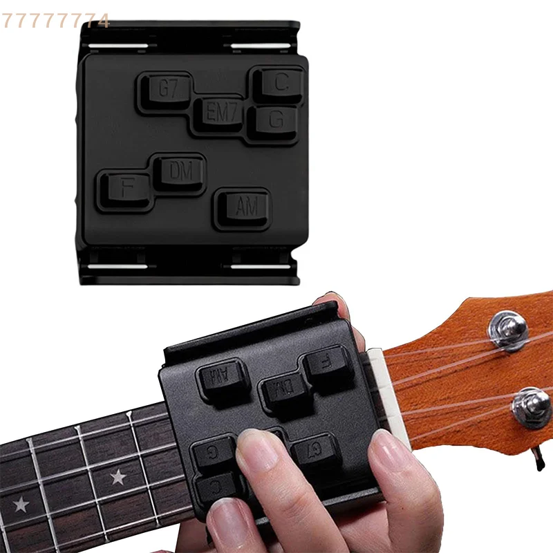 Prensador de acordes de ukelele aerodinámico para principiantes; Kit de herramientas de aprendizaje fácil de usar