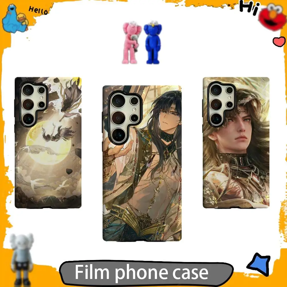 حافظة هاتف Zayne's Love and Deepspace Myth 2 في 1 غلاف لامع لهاتف سامسونج جالاكسي S25 S24 S23 S22 S21 Plus Ultra