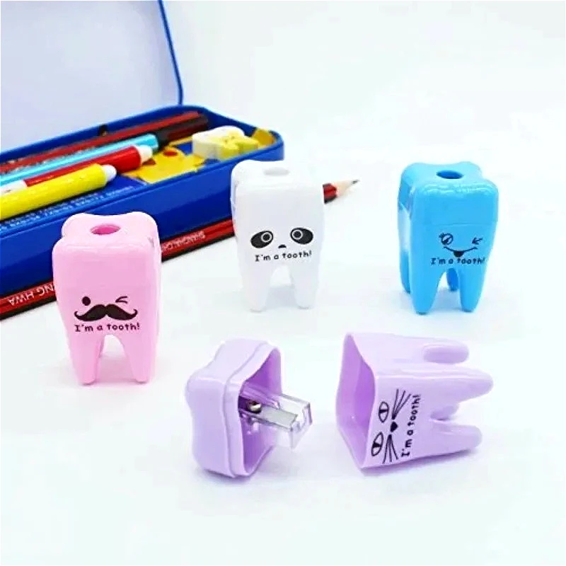 20Pcs Novelty Design Tooth Shape Pencil Sharpener Tooth Pencil Sharpener Lab Creative Gift Tooth Sharpener Tool s