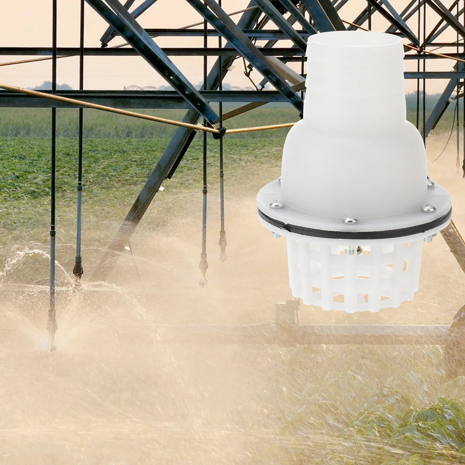 2 inch Valve Bottom Pump Foot Filter Foot Valves White PVC Durable Filter Valves Water Tank Fittings Long Life Easy Use