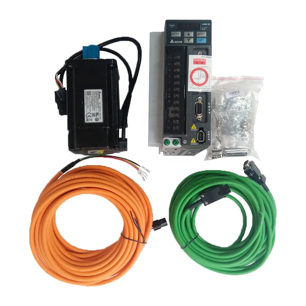 

Серводвигатель переменного тока мощностью 750 Вт с кабелем длиной 12 м от DELTA