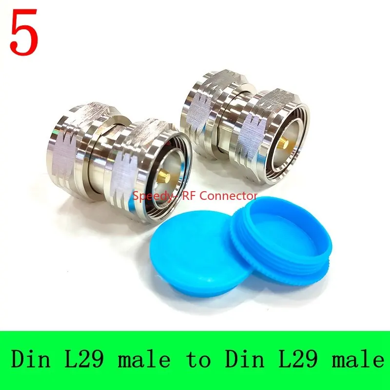 DIN 7/16 L29 To L16 N Type Male Female Connector 7/16 L29 DIN Flange Water Proof Chassis Panel Mount Socket Adapter Brass Copper