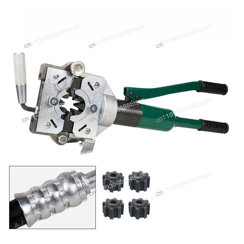 12 Tons Manual Hydraulic Small Crimper Pipeline Maintenance Tool Portable Automotive Air Conditioning Pipe Press