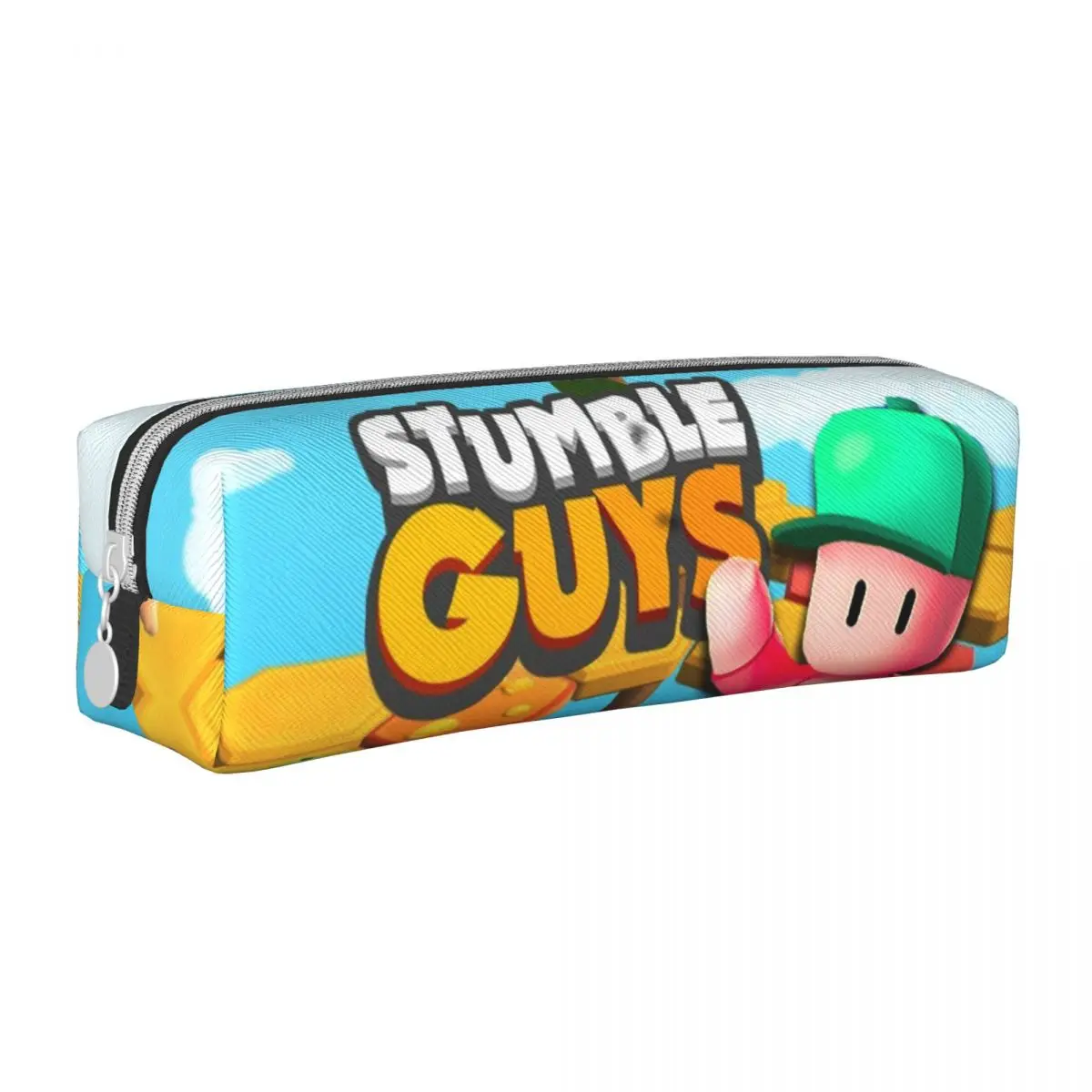 Stumble Guy Game Pencil Case Lovely Pen Box Bags Student Large Storage Students School Cosmetic Pencil Pouch