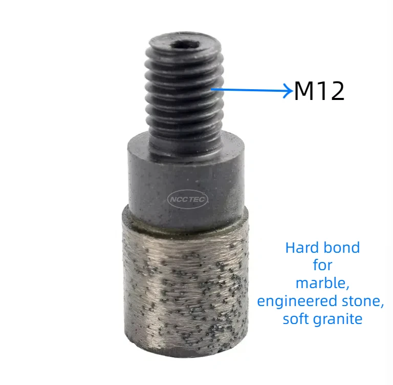 Imagem -03 - Bocados de Broca Aglomerados ou Galvanizados do Núcleo do Diamante Furo Viram o Cortador 08 Diâmetro de 20 mm M12 Linha M10 20 mm os