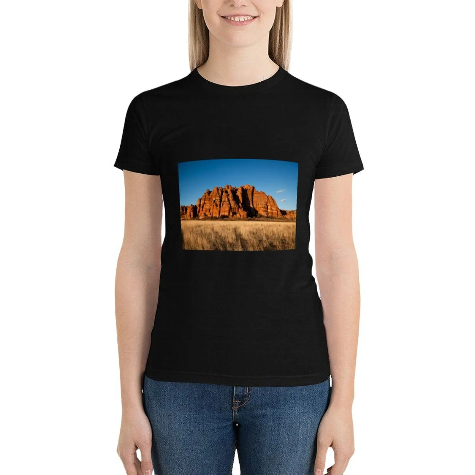 Kolob Terrace Cliffs T-Shirt plus size tops quick-drying cropped t shirts for Women image 4