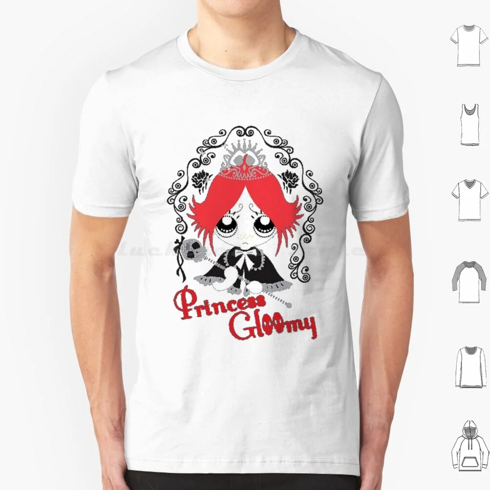 Camiseta Ruby Gloom-princesa Gloomy talla grande 100% algodón Ruby Gloom Ruby Gloom Scaredy Bat dibujos animados Ruby Gloom lindo Halloween Emo