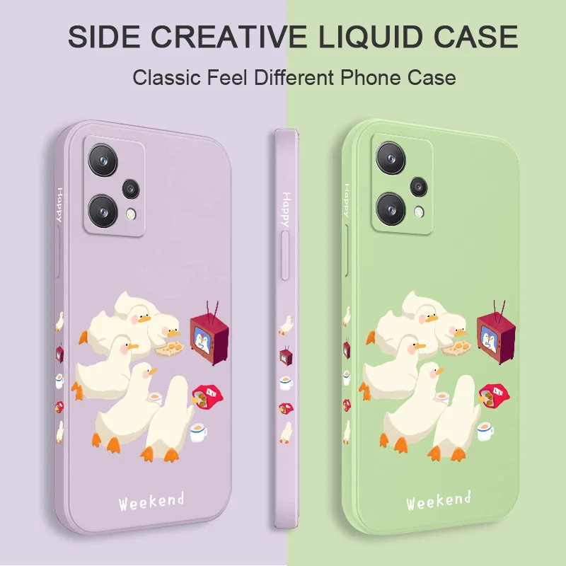 Party Ducklings Phone Case For OPPO Realme 10 9 9i 8 8i 7 7i 6 Pro Plus C35 C12 C21Y C25 C25S Cover