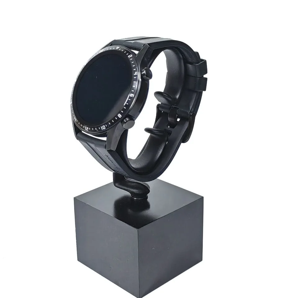 Nuevo estante de exhibición de reloj de estilo C acrílico, soporte de reloj negro, soporte de moda, Dispay Race, joyería, accesorios con capucha