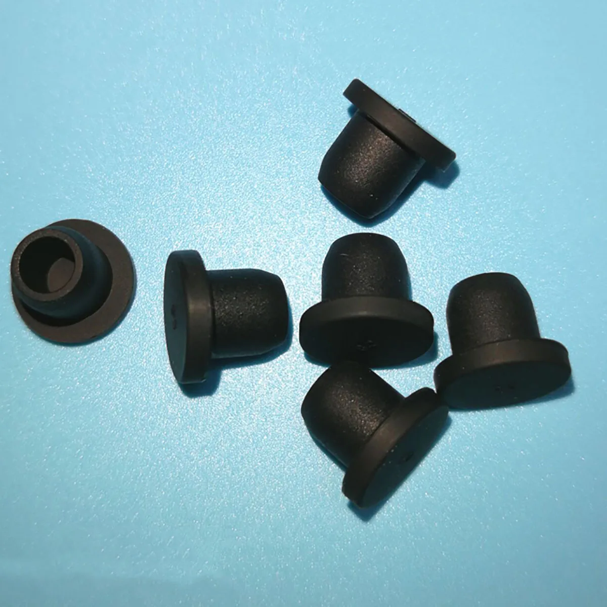 10/20/30Pcs Solid Silicone Rubber Stoppers 11.5/12/12.5/13/13.5/14mm Black T-shape Bore End Caps Inserts Seal Plugs