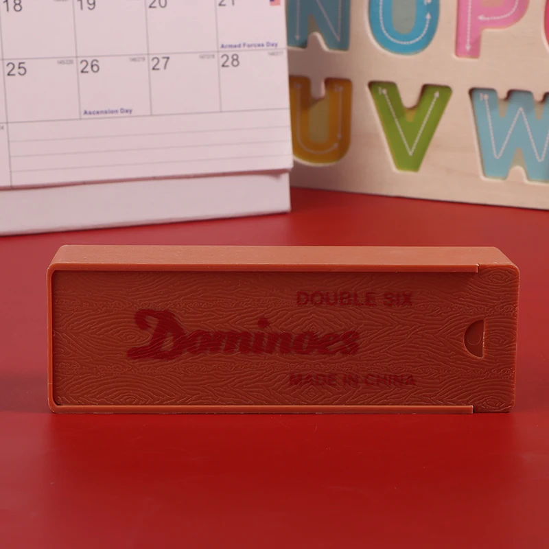 【BS】Domino-spelset met doos Melamine 28 dominostenen Tegels Geschenken Professioneel tafelspel Multifunctioneel voor familiespel Decor