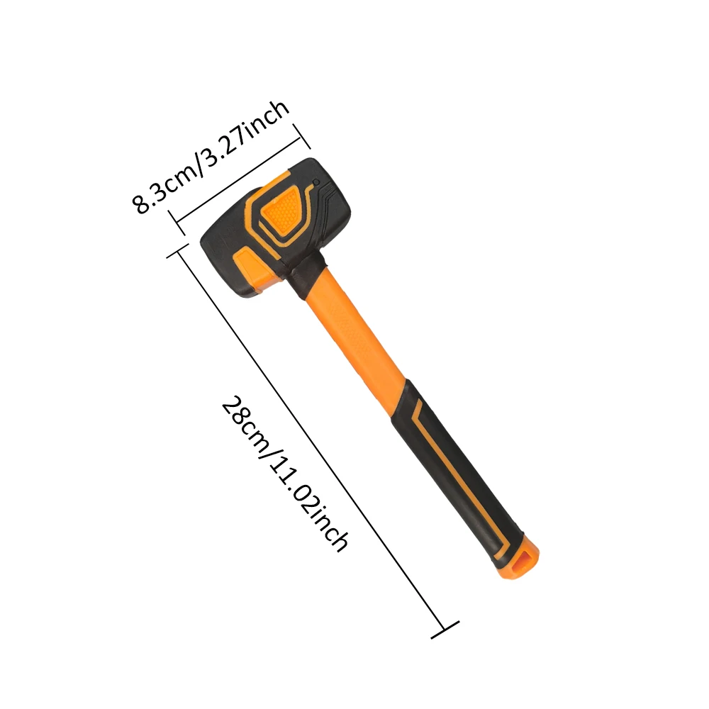 Multifunctional Rubber Hammer Tile Soft Rubber Percussion Hammer Square Hammer Construction Worker Professional Hand Tool — 1