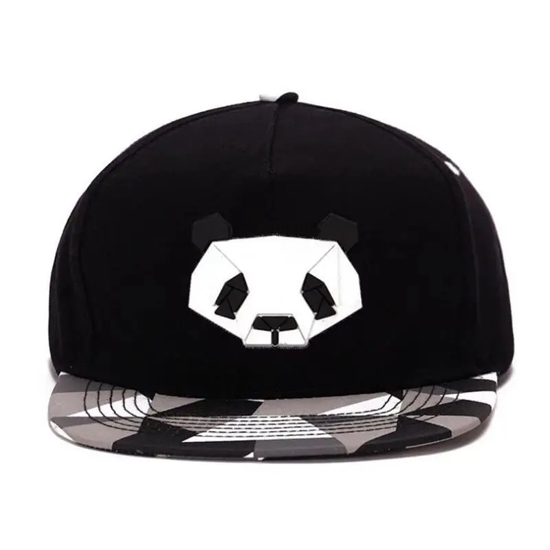 Fashion spring summer lovers baseball cap hip hop Street dance caps male Ms cute panda rubber snapback hats sports leisure hats