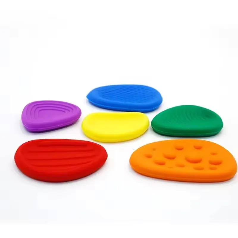 Sensorische Textur-Sorgensteine: Weiche, lustige Fidget-Spielzeuge für Erwachsene mit Autismus – zur beruhigenden Stress- und Angstlinderung, tragbares Handspielzeug als Geschenk – Detail 4