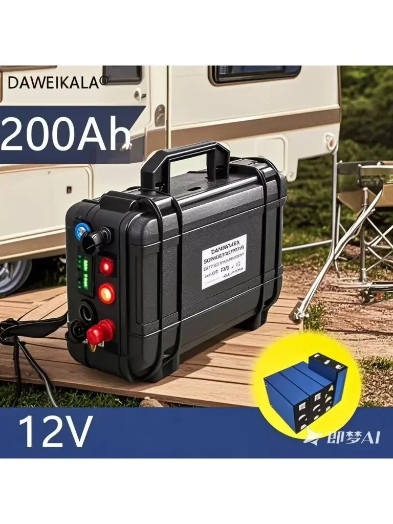 

Lifepo4 аккумулятор 12 В 200 Ач пакет литий-железо-фосфатные водонепроницаемые элементы для гольф-кара RV инвертор для хранения солнечной энергии лодочный мотор