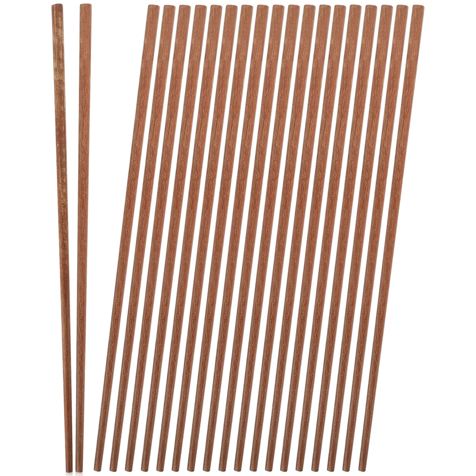 

10 Pairs Hot Pot Chopsticks Noodle Reusable Wood Fried Convenient Cooking Long Red Sandalwood