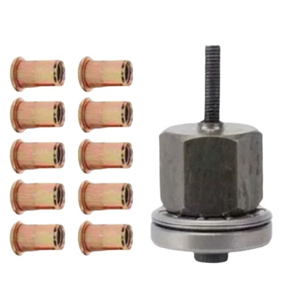 Rivet Nut Setting Tool for Ram Head+nut Works with Manual Pneumatic Electric Systems Carbon Steel Construction 1 1 4cm