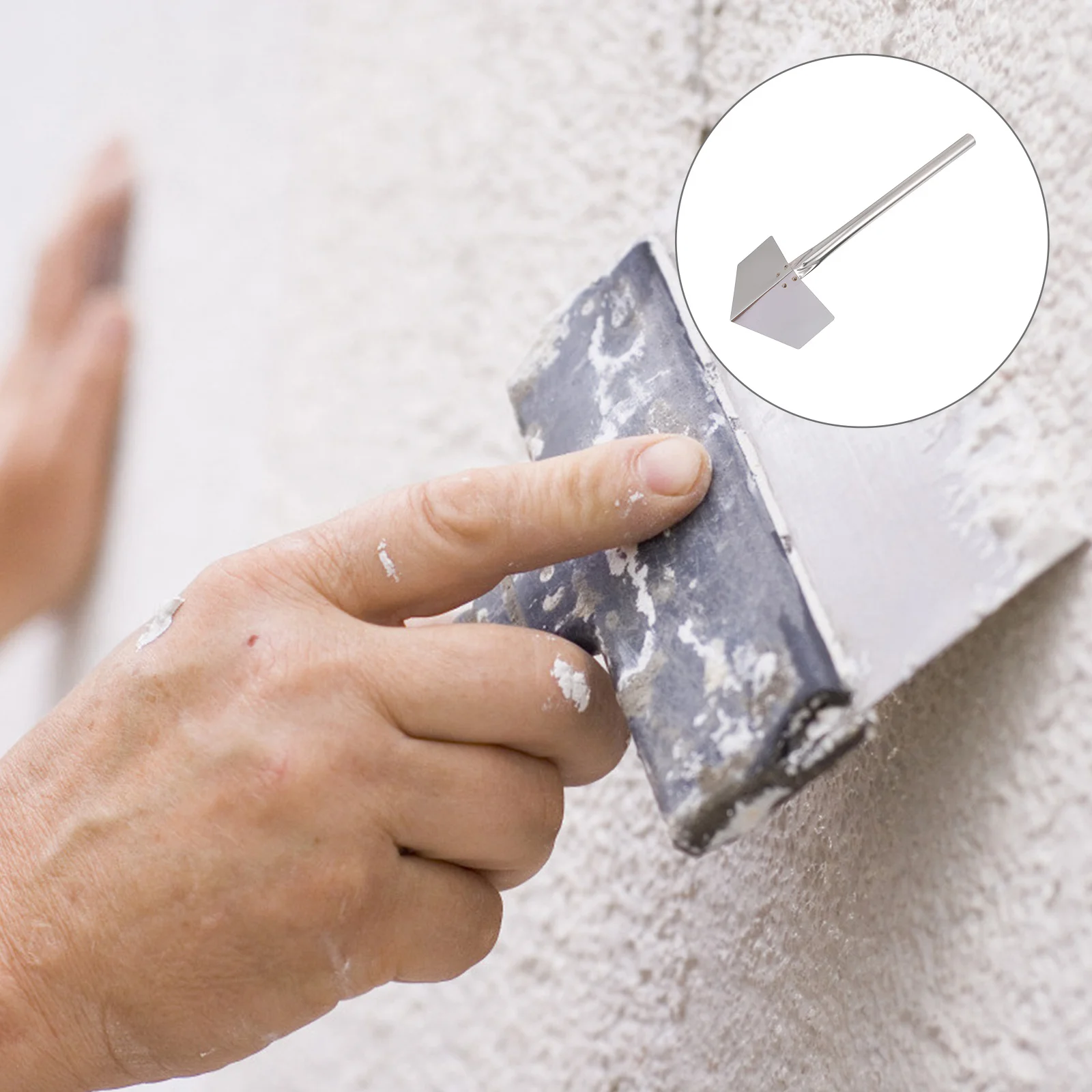 

6pcs Stainless Steel Inner Corner Trowel Drywall Mud 90 Degree Angle Smooth Wall Joint Tool Plastering Corner Puttying Trowel