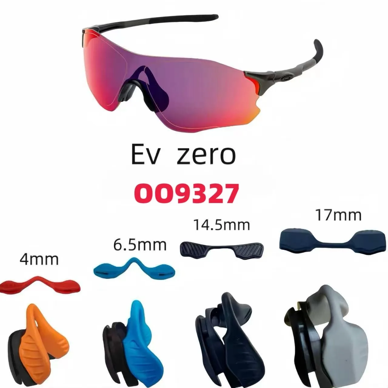 Anti-Slip Nose Pads Accessories for  EVZero Range 009327 Sunglasses Rubber Material Sport Scene  Piece per Pack