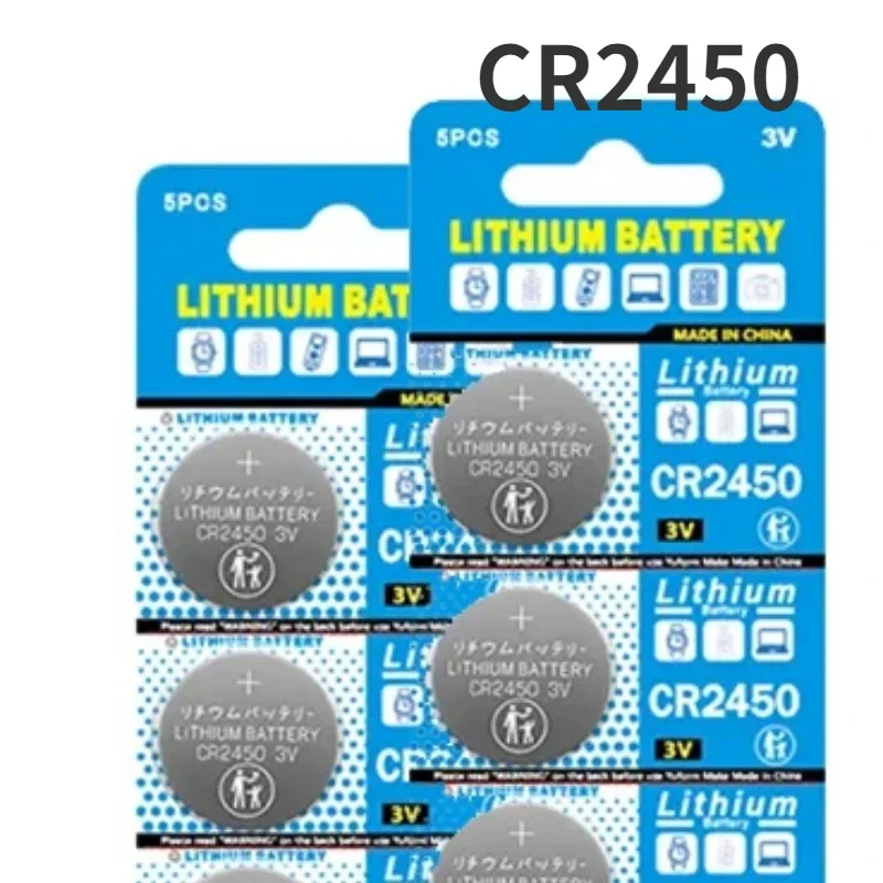 BCAK 3V CR2450 Button Batteries CR 2450 5029LC LM2450 DL2450 CR2450N BR2450 600mAh Lithium Cell Coin Watch Battery for  Toy Car