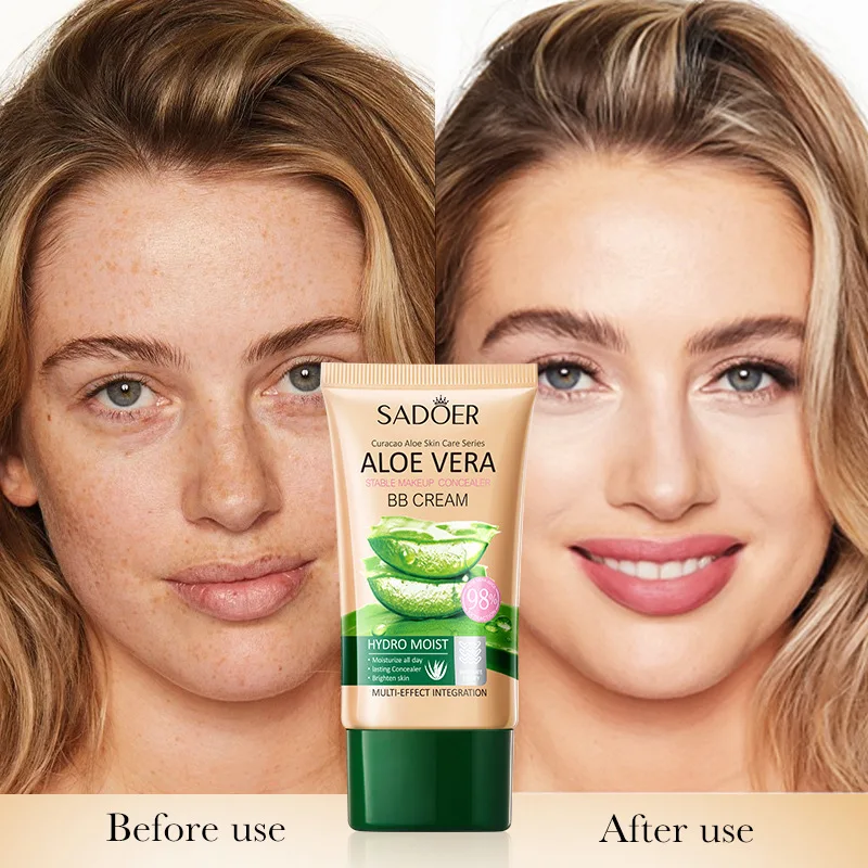 40g Aloe Vera Concealer Bb Cream, Contouring and Beautifying Makeup, Strong  Coverage Without Feeling Stuffy, Delicate Texture, Moisturizing Skin, ...