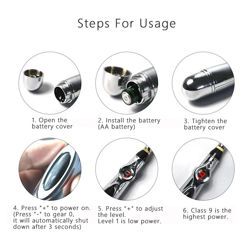 acupuntura, acupuntura electronica, Bolígrafo de Acupuntura eléctrico para aliviar el dolor de espalda, rodillo de masaje de cuello, energía de