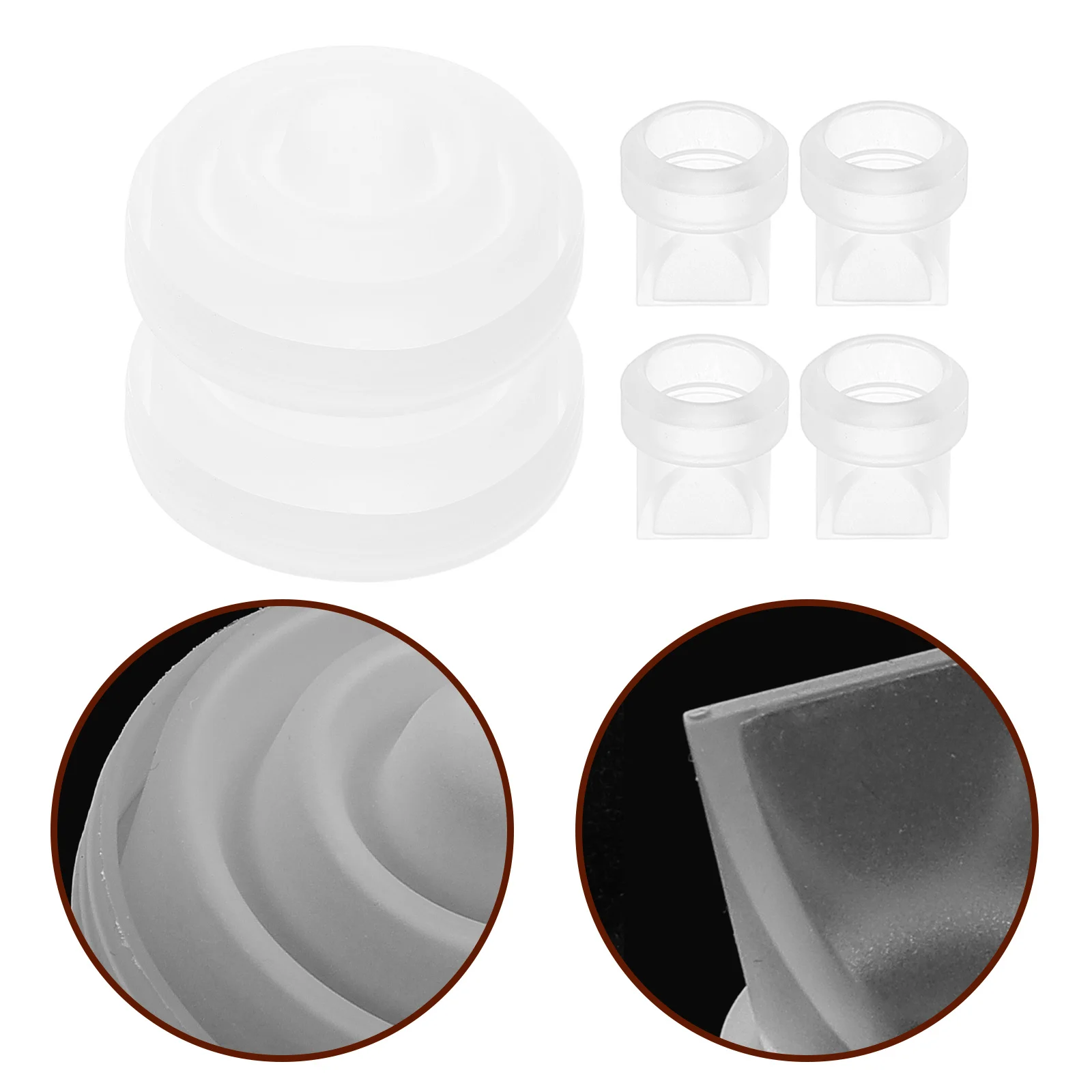 

1 комплект силиконовых фланцевых вставок для молокоотсосов, моющиеся герметичные запасные части, совместимые с Momcozy, прочные, гибкие