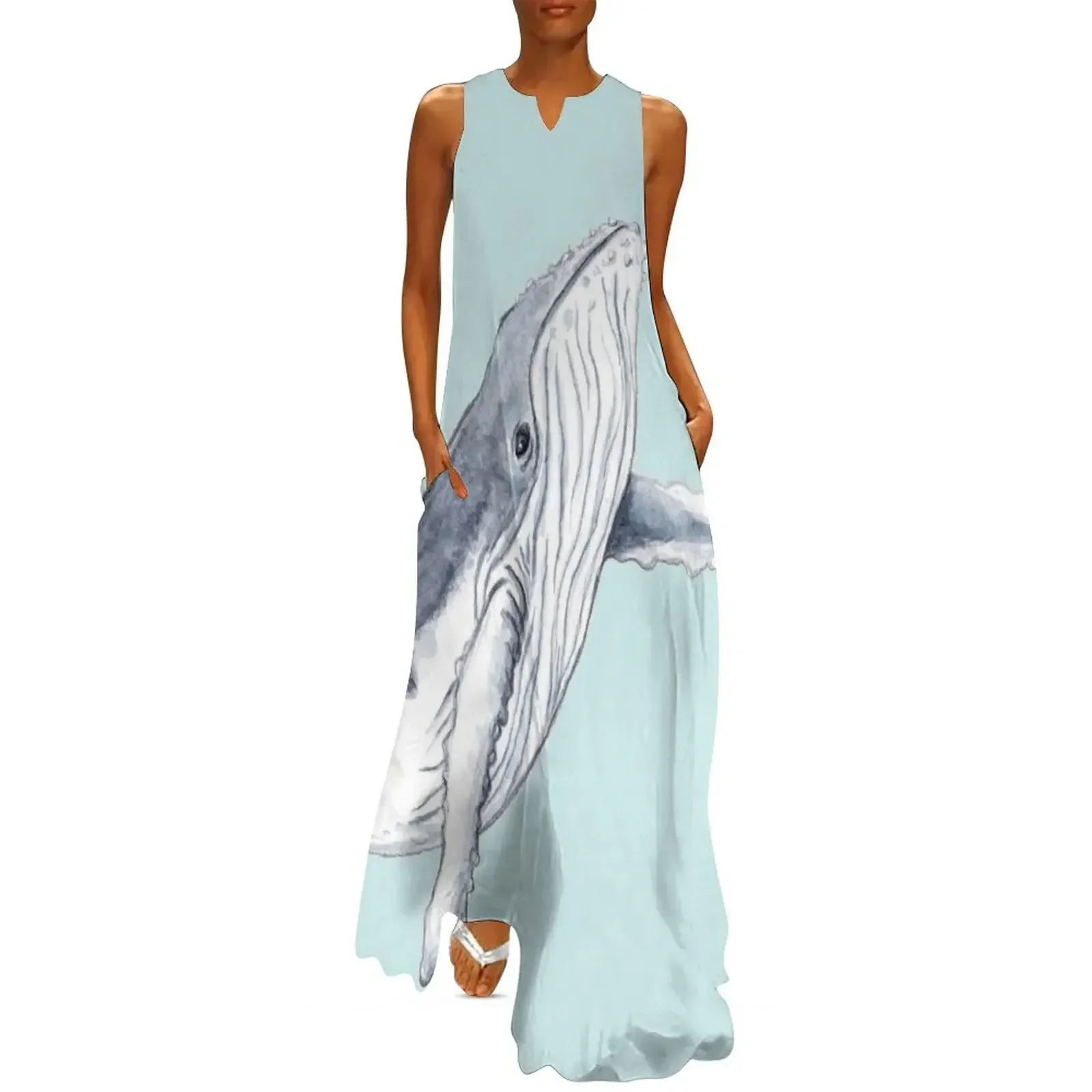 

Humpback whale baby Long Dress dress summer 2025 women clothes luxury dresses Women's summer dresses Dress