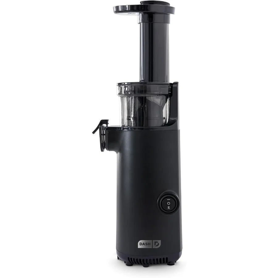 

Deluxe Compact Masticating Slow Juicer Easy to Clean Cold Press Juicer with Brush Pulp Measuring Cup Frozen Attachment and Juic