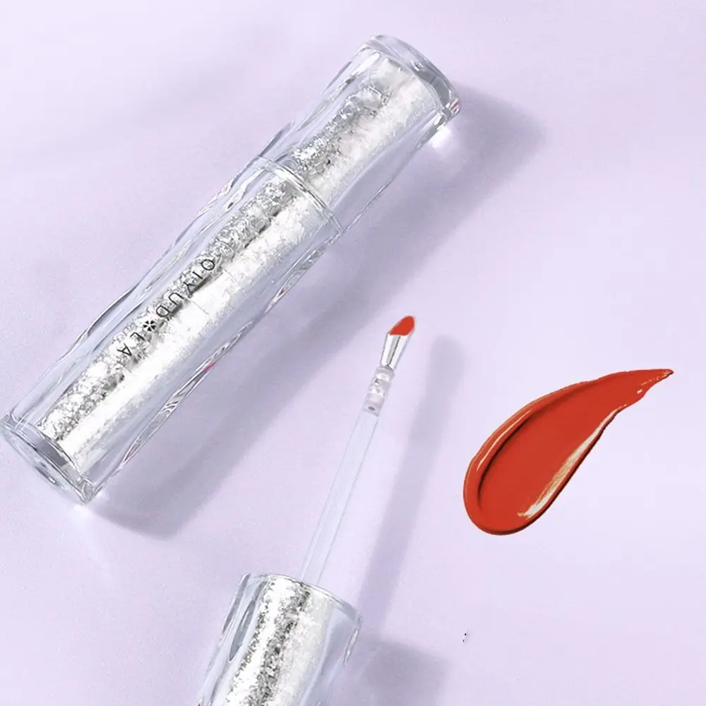 Moisturizing 4 Colors Lip Gloss Crystal Tube Creative Brush Design Makeup Cosmetic Lipstick Long Lasting Silky