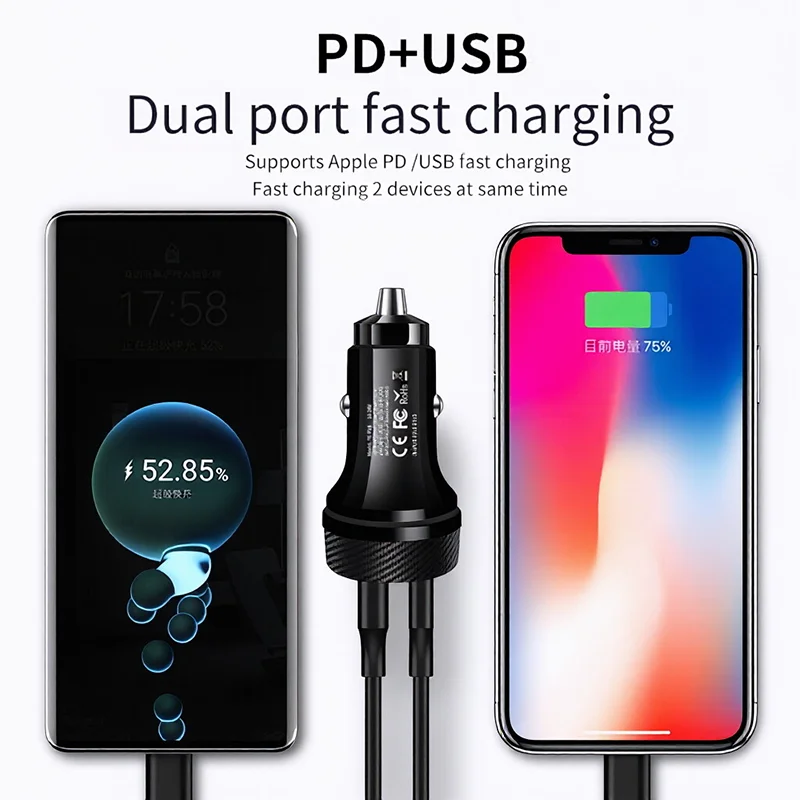 Type C 60W Fast Car Charger Du - Gaming Console Car recension och pris