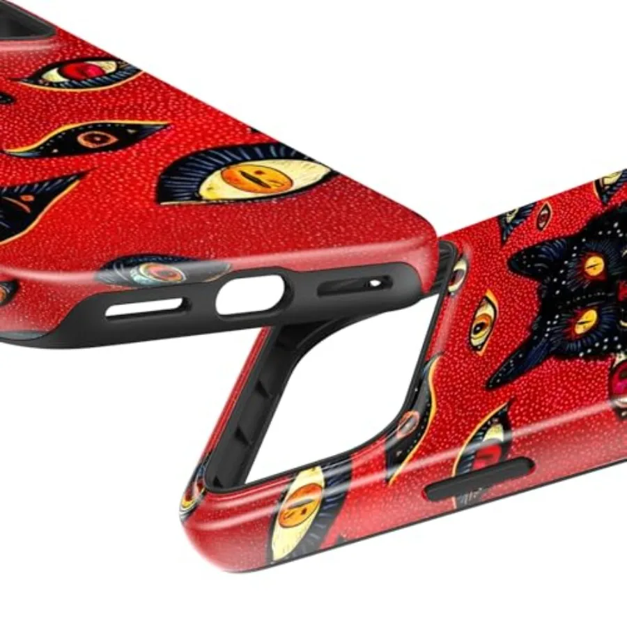 아이폰 17 프로 맥스 케이스 - 무선 충전 호환 - 이중 레이어 하드 쉘 + 실리콘 커버 - 충격 방지 보호 폰 케이스