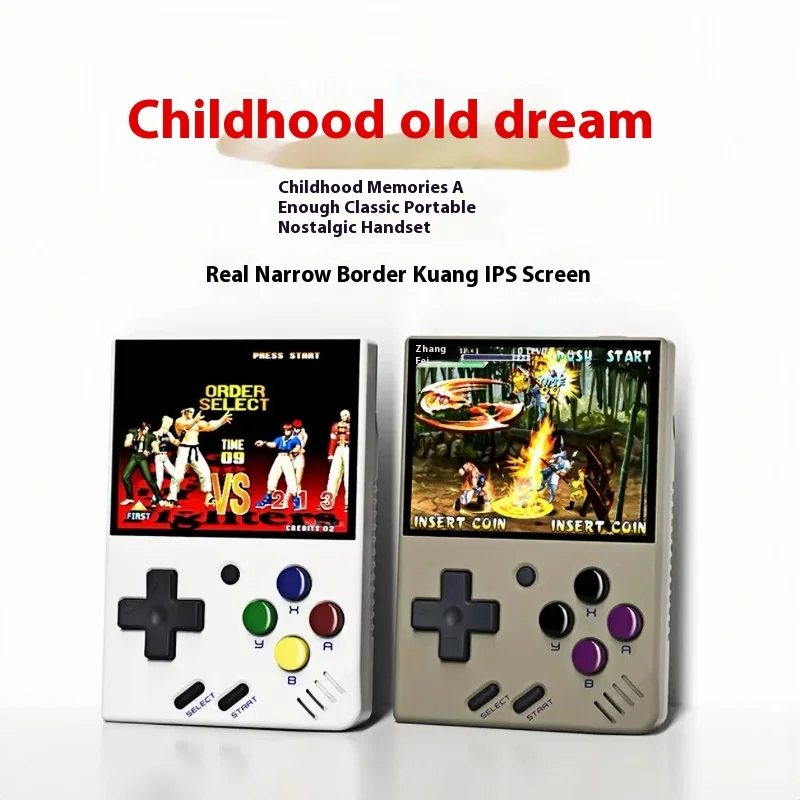 New Miyoo Mini V4 Open Source Handheld 2.8 Inch Mini Game Console Pocket Portable Handheld Game Console Trendy Practical Boy Gif