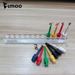 Bimoo Acrylic Fishing Flies Display Stand Fly Holder Clips Storage Flies Fishing Lure Shelf Holder Fly Fishing Tool Accessories