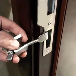 Portable Door Lock Stopper Security Household Hotel Rooms Zinc Alloy Travel Security-Protection Safety Home Latch