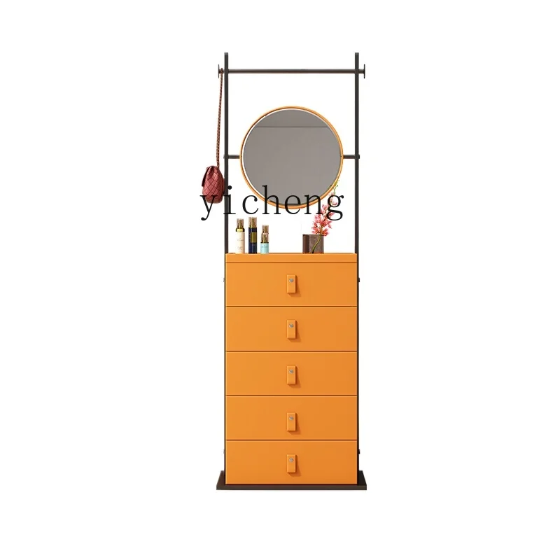 XL Chest of Drawers Simple Leather Locker Bedroom Cosmetic Cabinet Bag Hanging Rack Coat Rack