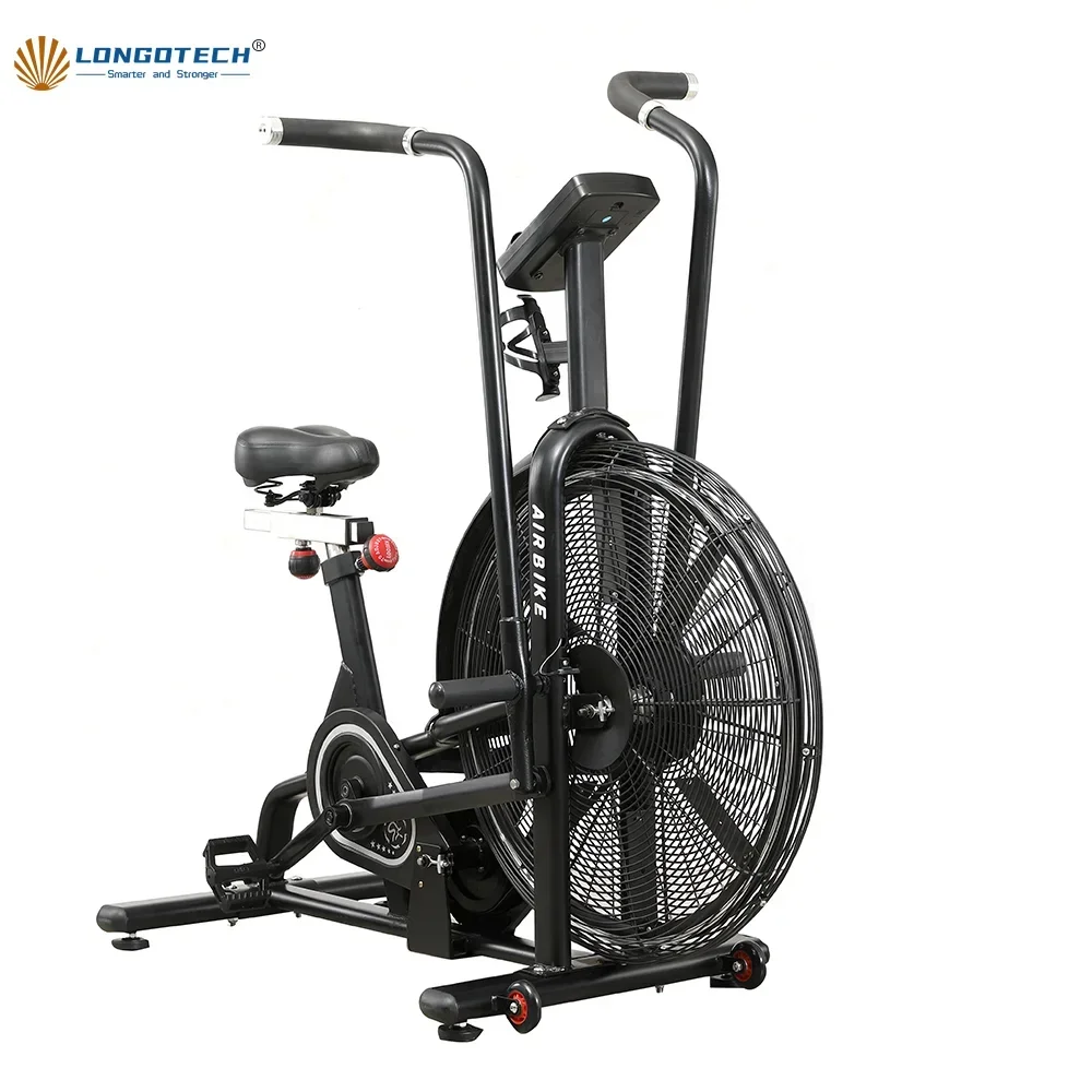 Longglory Body Building Fitness Gym Equipment Cardio Fan Bike Bicycle Wind Resistance Training Bike Machine Air Bike