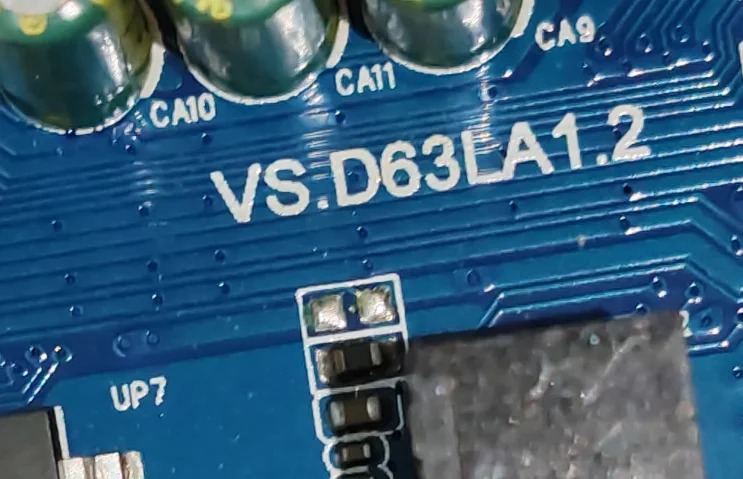 VS.D63LA1.2 D63LA1.21 AV + VGA + HDMI + RF + HDMI + USB TV صور مادية تم اختبارها جيدًا