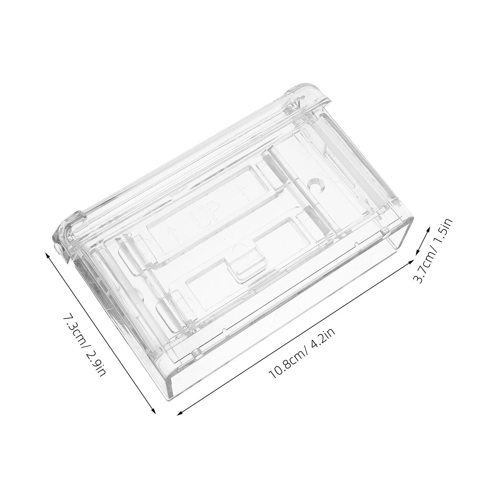 صندوق بطاقات العمل من الأكريليك الشفاف، منظم بطاقات الاسم القوي، حامل عرض المكتب، حامل بطاقات العمل، تخزين