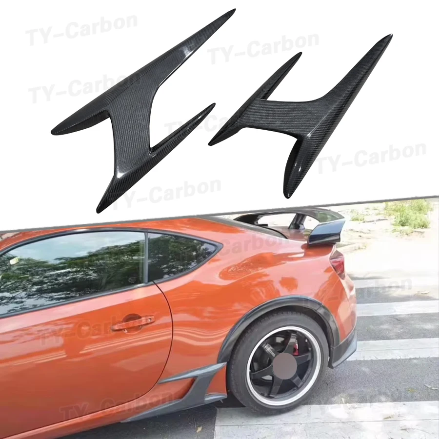 Real Carbon Fiber Side Skirts for Toyota GT86 Subaru Brz 2012-2015 Side Splitters Canards Guard BodyKits Car Accessories