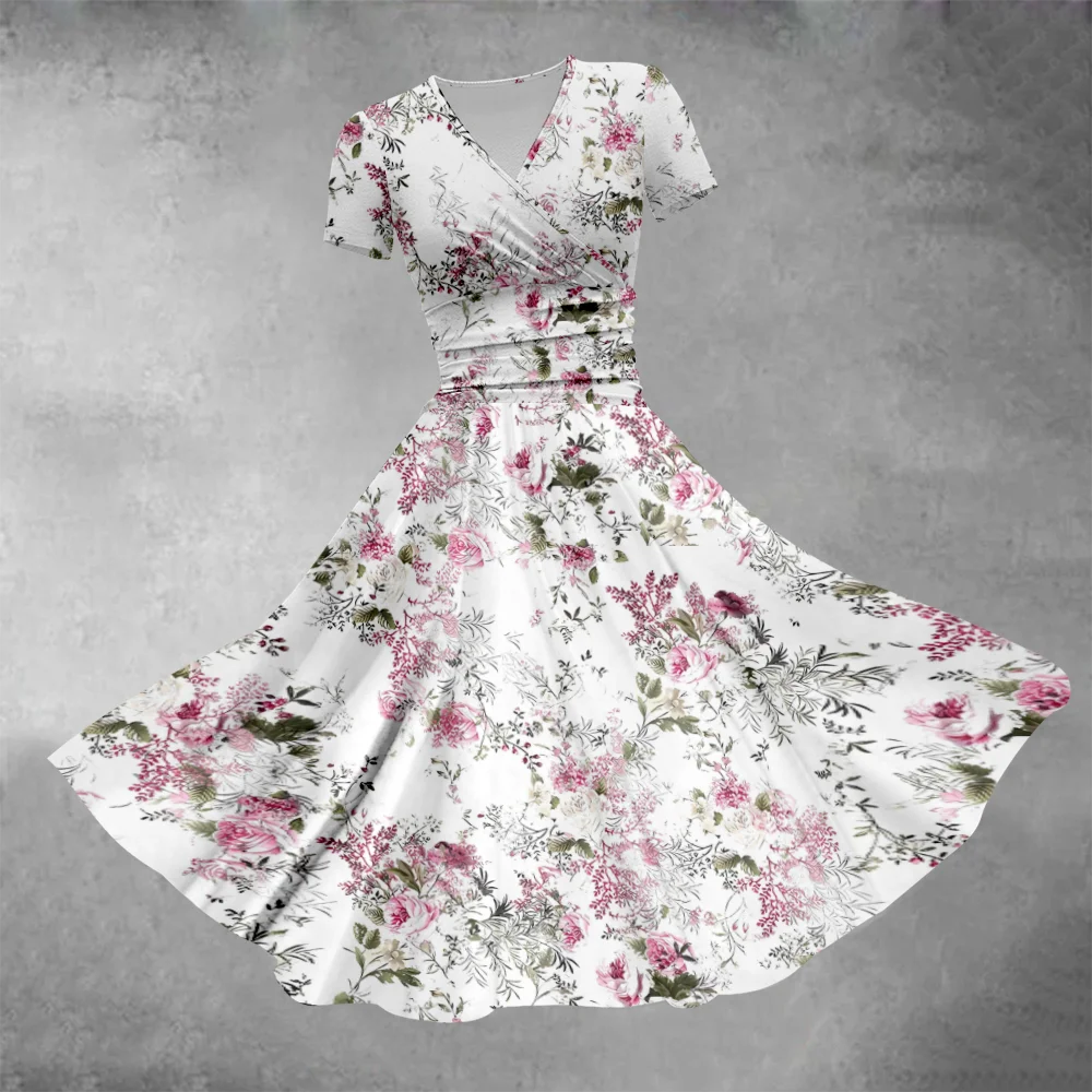 Zomerjurk Stijlvolle Luxe Bloemen Avondjurken Vrouwen Feest Maxi Jurk Strand Meisje Vestido Elegant Gewaad Nieuw In Jurken 2024