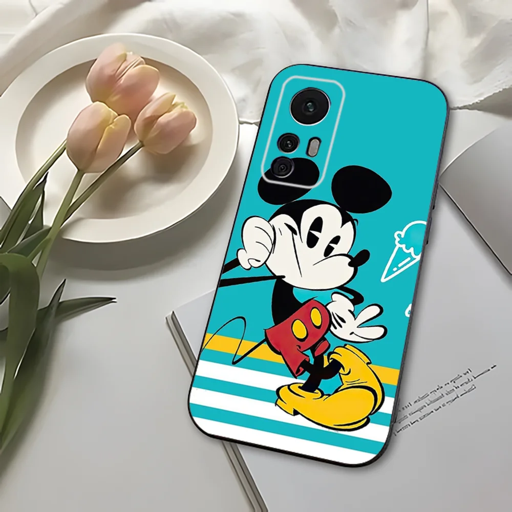 Cute D-disney M-mickey Phone Case For Xiaomi 11 Redmi Note 11 5G 8T 9A 9 10T Note8Pro Note9 12SUltra Black Case