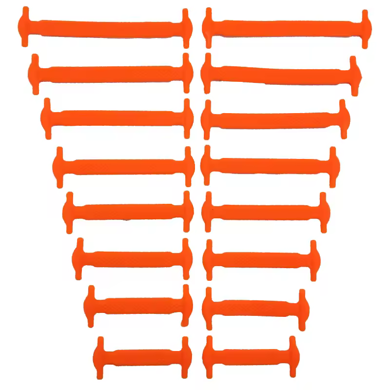 16pcs/lot Silicone Shoelaces No Tie Shoelaces 12 colors Elastic Lace Shoelace Creative Lazy Silicone Laces Rubber Lace - Image 18