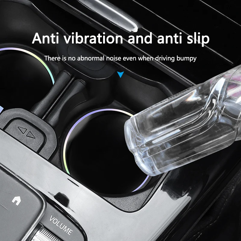 Car Water Cup Pad Car Coaster Anti-Slip Drink Mat Holder For Mercedes Benz W212 W213 W205 W177 W247 W176 CLS CLA CLK Accessories view 4