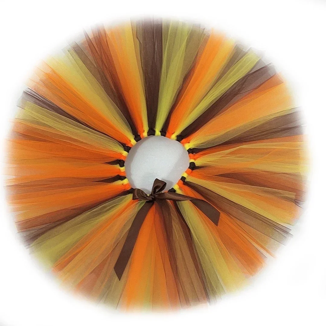 تنورة توتو على شكل أسد حيوان لحفلات أعياد الميلاد، تنانير من التول لعيد الميلاد والهالوين مع فيونكة #4